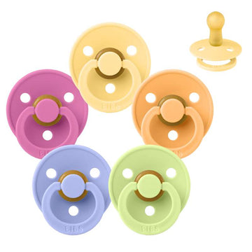 Bibs Кръгъл Colour Биберон - bundle - 5 бр. - р-р 2 - Сладък сорбет 