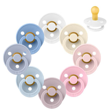 Bibs Okrúhly Colour Cumlík - bundle - 8 ks. - veľ. 1 - Kolekcia Babyshower 