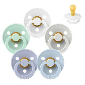 Bibs Στρογγυλή Colour Πιπίλα - bundle - 5 τεμ. - μεγ. 1 - Ο Χειμώνας Έρχεται 