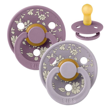 Succhietto Bibs Rotondo Colour - 2-Pak - tg. 2 - gomma naturale - Liberty - Capel/Fossil Grey Mix 