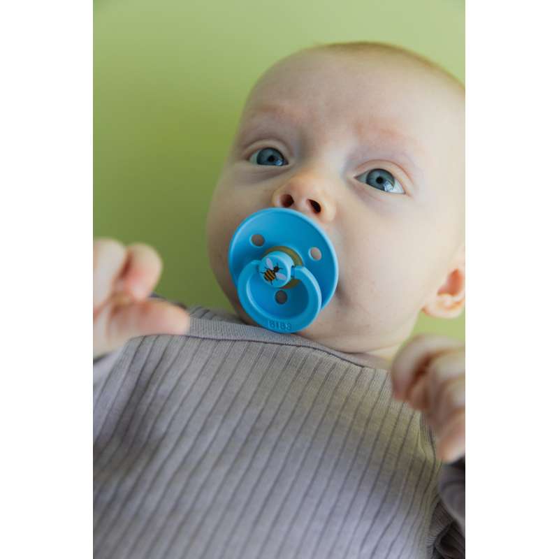 Succhietto Bibs Rotondo Colour - tg. 1 - gomma naturale - Studio - Bumblebee - Brezza 