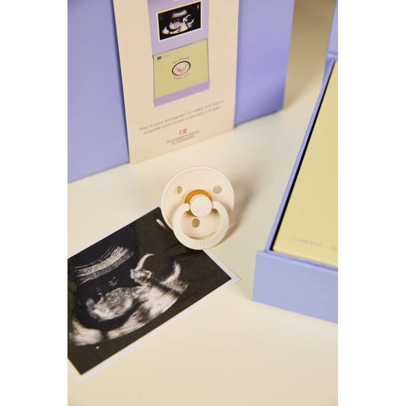 BIBS Hey Baby Surprise Gift Set - natural rubber - sz. 1 - Ivory 