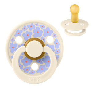 Succhietto Bibs Rotondo Colour - tg. 2 - gomma naturale - Studio - Jasmine Field - Avorio 