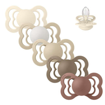 Bibs Supreme Pacifier - bundle - 5 pcs. - sz. 2 - Down to Earth 