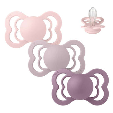 Bibs Supreme Pacifier - bundle - 3 pcs. - sz. 2 - Lovely Lilacs 