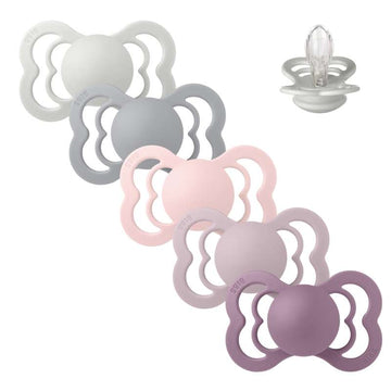 Sucette Bibs Supreme - pack - 5 pcs. - t. 2 - Jolis lilas 