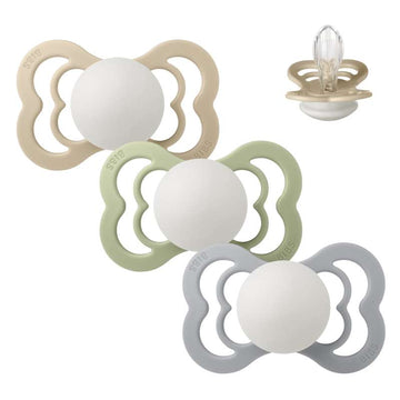 Succhietto Bibs Supreme - pacchetto - 3 pezzi - tg. 2 - Dormi bene piccolo - GLOW 