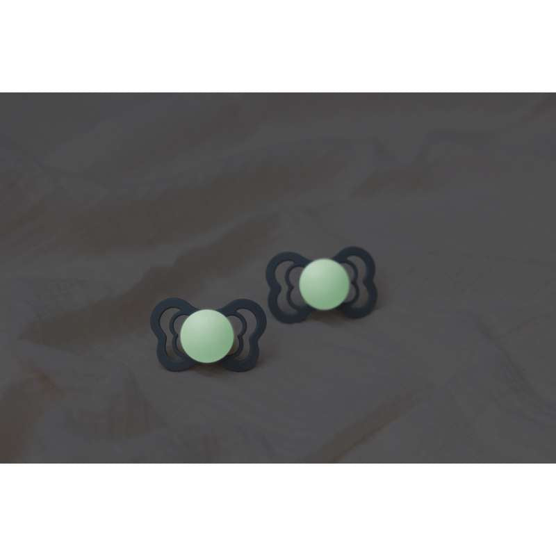 Bibs Supreme Schnuller - bundle - 5 Stück - Gr. 2 - Schlaf gut, Kleines - GLOW 