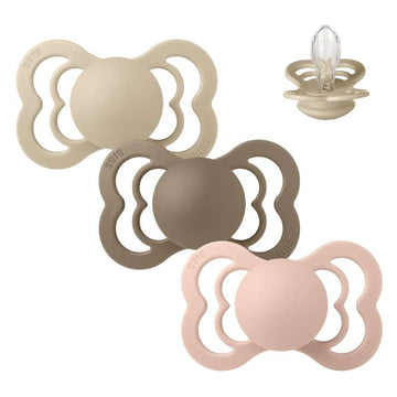 Bibs Supreme Pacifier - bundle - 3 pcs. - sz. 2 - Soft and Earthy 