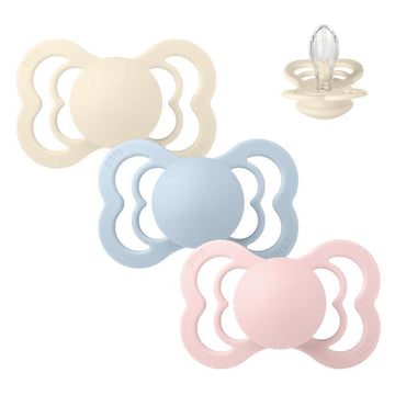 Bibs Supreme Pacifier - bundle - 3 pcs. - sz. 2 - The Babyshower Collection 