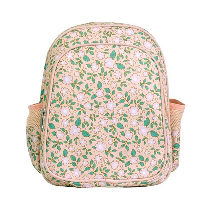 A Little Lovely Company Mochila con bolsillo refrigerante - Blossoms - Claro Rosa 