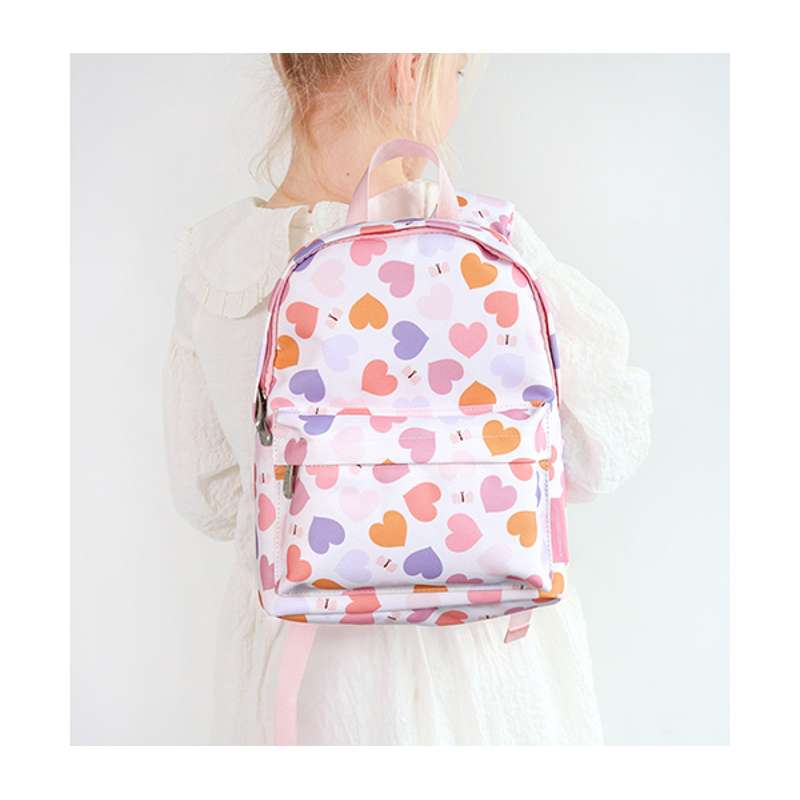 A Little Lovely Company Children's backpack - Hearts 