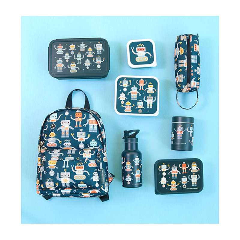A Little Lovely Company Children's Backpack - Robots 