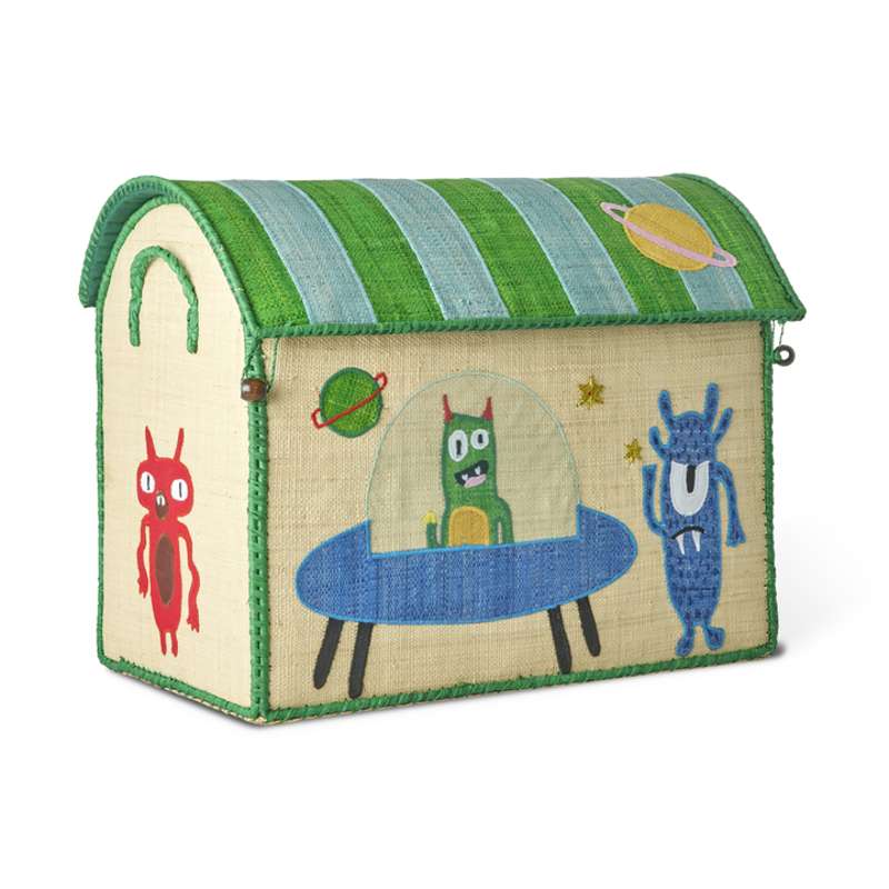 RICE Raffia Storage House - Monsters - Medium 