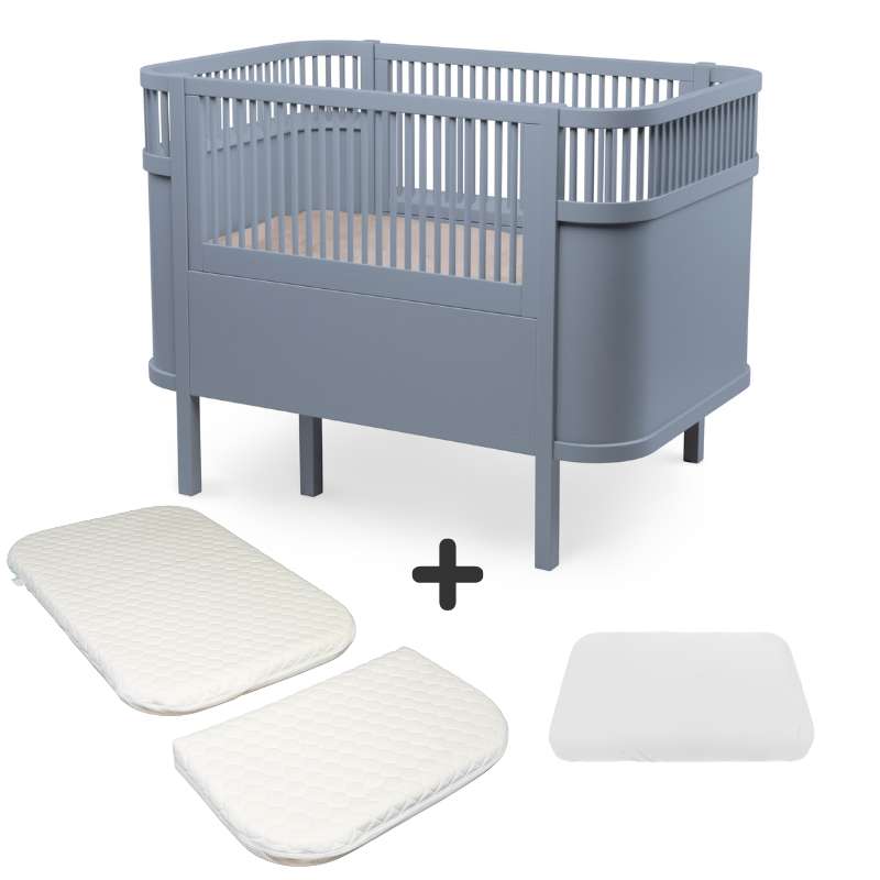 Sebra The Bed - Classic - Baby & Jr. - Forest Lake Blue - Bundle 1 