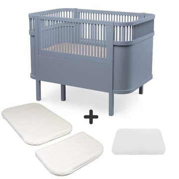 Sebra The Bed - Classic - Baby & Jr. - Forest Lake Blue - Bundle 1 