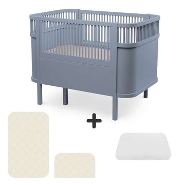 Sebra The Bed - Classic - Baby & Jr. - Forest Lake Blue - Bundle 2 