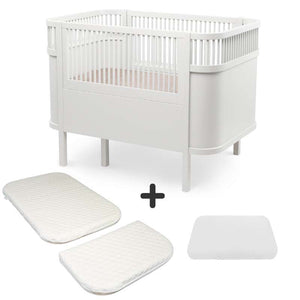 Sebra The Bed - Classic - Baby & Jr. - Classic White - Bundle 1 