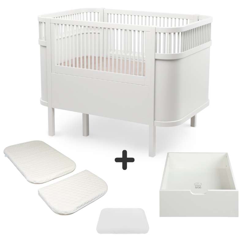 Sebra The Bed - Classic - Baby & Jr. - Classic White - Bundle 3 