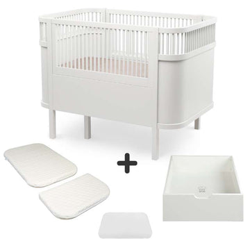 Sebra The Bed - Classic - Baby & Jr. - Classic White - Bundle 3 
