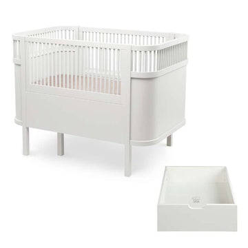 Sebra Sengen - Klassisk - Baby & Jr. - Classic White - Bundle 5