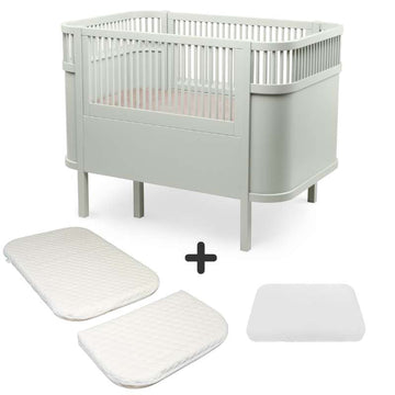 Sebra The Bed - Classic - Baby & Jr. - Mist Green - Bundle 1 