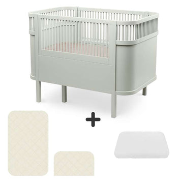 Sebra Sengen - Klassisk - Baby & Jr. - Mist Green - Bundle 2