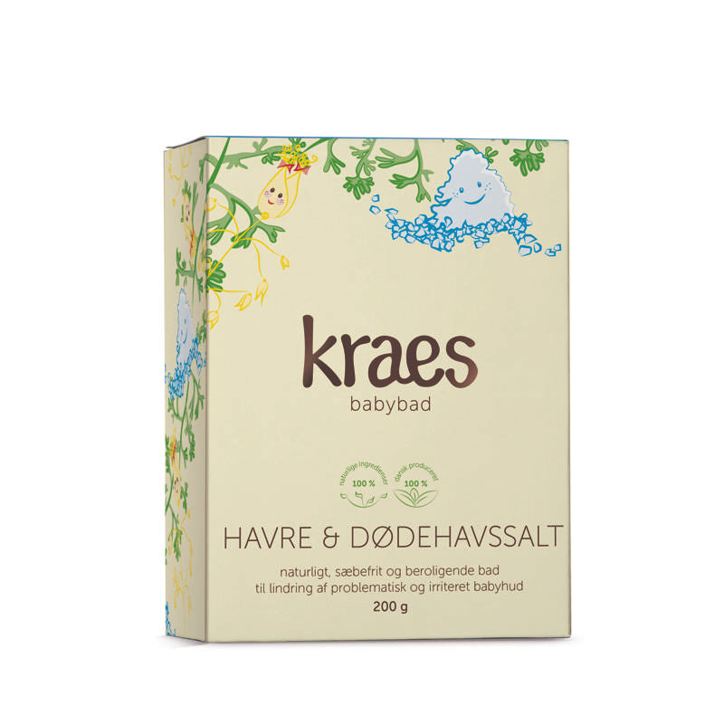 KRAES Bain pour bébé avec avoine et sel de la mer Morte - 200g 