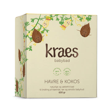 KRAES Babybad m. Havre og Kokos - 600g 