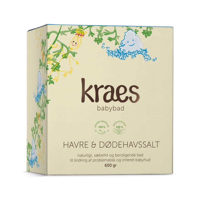 KRAES Bain pour bébé avec avoine et sel de la mer Morte - 600g 