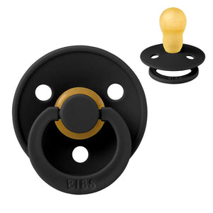BIBS Ronde Colour Sucette - Taille 3 - Caoutchouc Naturel - Black