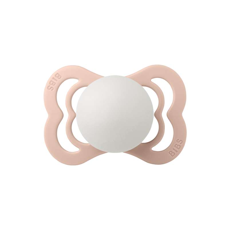 Succhietto Bibs Supreme - tg. 1 - Silicone - GLOW - Blush 