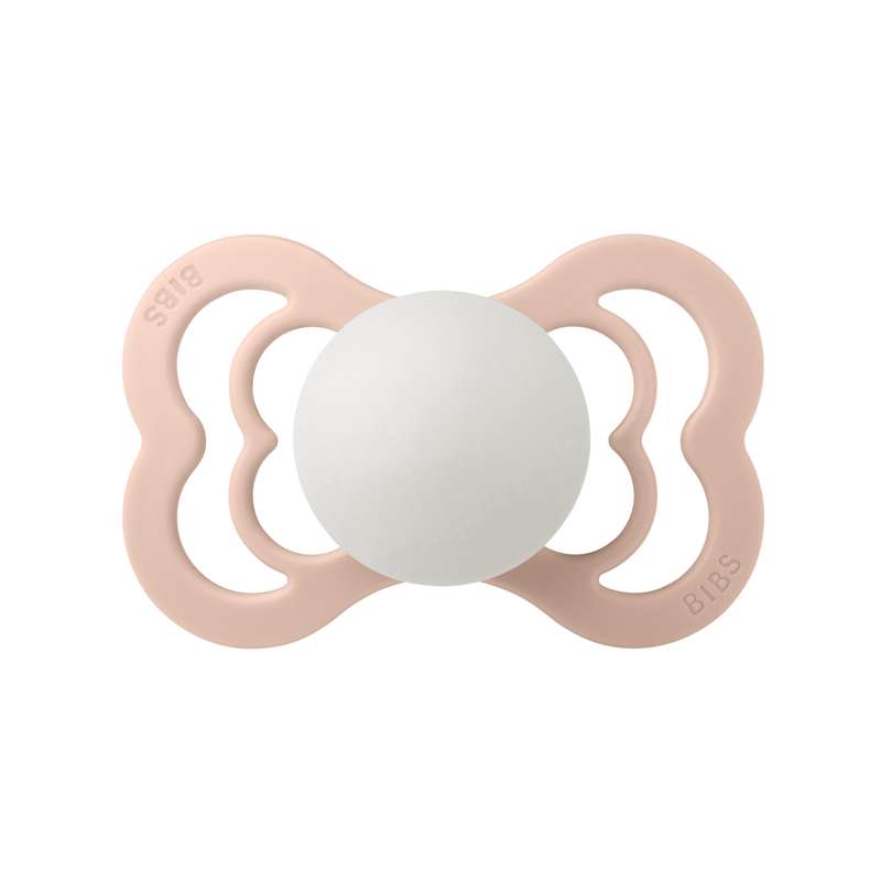 Sucette Bibs Supreme - t. 2 - caoutchouc naturel - GLOW - Blush 