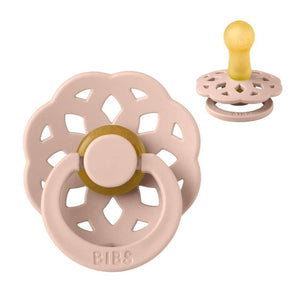 BIBS Chupeta Boheme redonda - Tam. 2 - Borracha natural - Blush