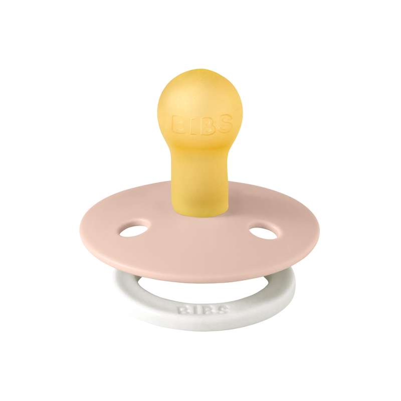 Bibs Rund Colour Smokk - str. 1 - naturgummi - GLOW - Blush 