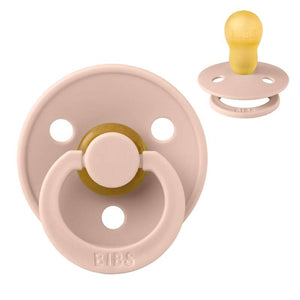 Bibs Ronde Colour Fopspeen - mt. 3 - natuurrubber - Blush 