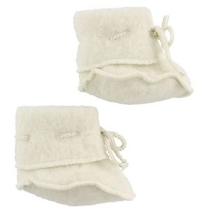 Engel Natur Baby Booties - Pure Wool Fleece - Natural 