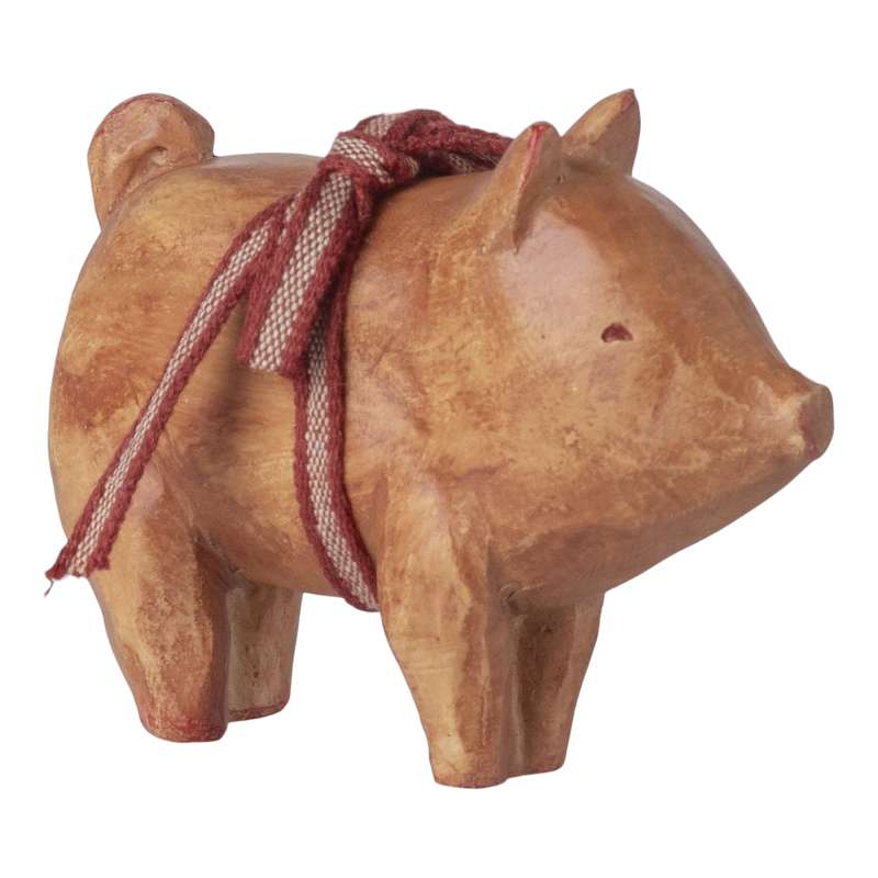 Maileg Schwein m. Bänder - Rosa 