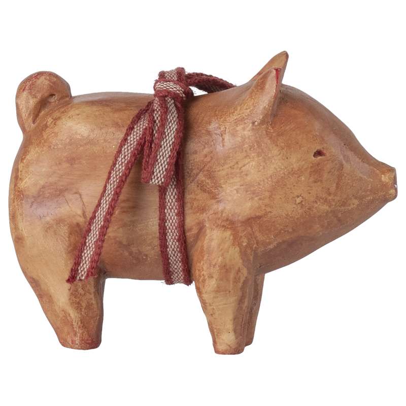 Maileg Schwein m. Bänder - Rosa 