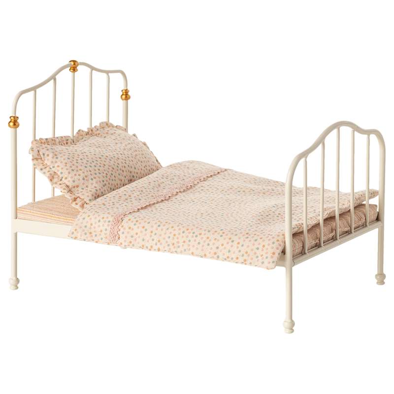 Maileg Vintage Bett - Maus - RäuWeiß 
