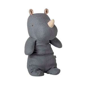 Maileg Safari Friends - Nosorożec - Średni - Szary Niebieski 