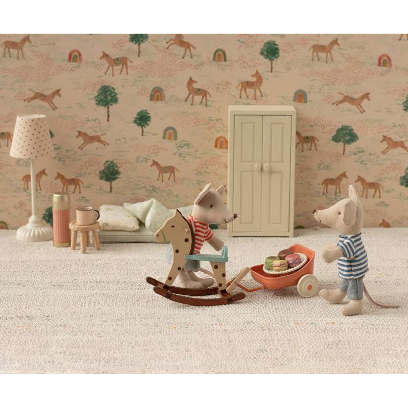 Maileg Vintage Floor Lamp - Mouse - Sand 