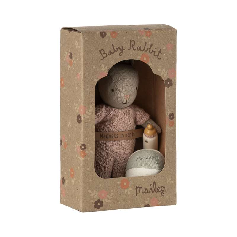 Maileg Zestaw królików - Mikro - Piasek - Różowy 