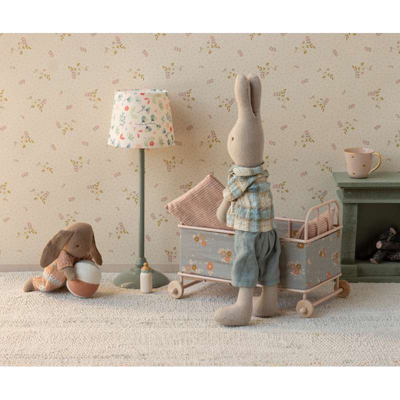 Maileg Zestaw Królik - Mikro - Brązowy - Stonowany Różowy 