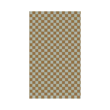Maileg Gift wrap - 10 meters - Checkered - Mint/Ochre 