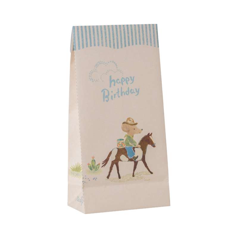 Maileg Papiertüte - Herzlichen Glückwunsch zum Geburtstag - Cowboy - 12 Stk. 