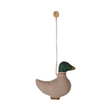 Maileg Juleornament - Stof - And - Grøn/Sand