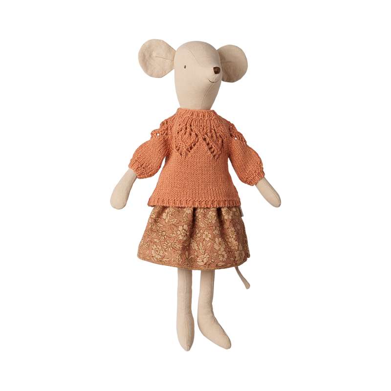 Maileg Tøj til Medium Mus - Nederdel og Strikket Sweater