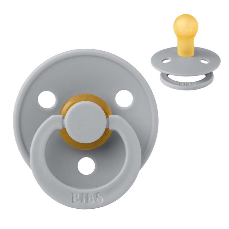 Bibs Round Colour Pacifier - sz. 1 - natural rubber - Cloud 