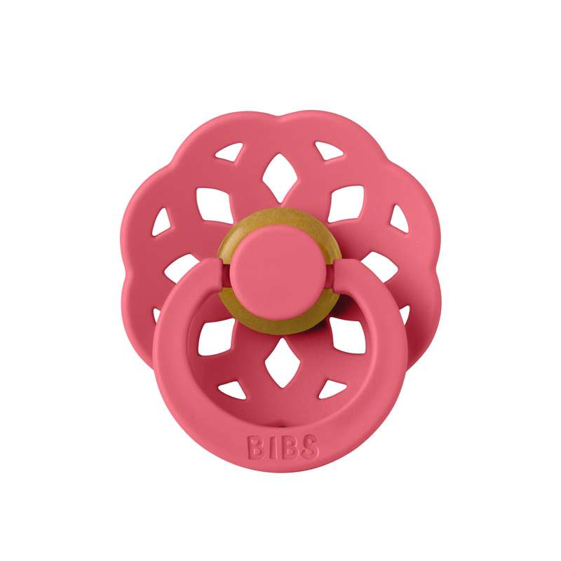 Bibs Boheme Pacifier - sz. 2 - natural rubber - Coral 